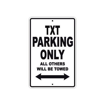 GAS GAS TXT Parking Only All Others Will Be Towed Aluminum Decor Garage Sign