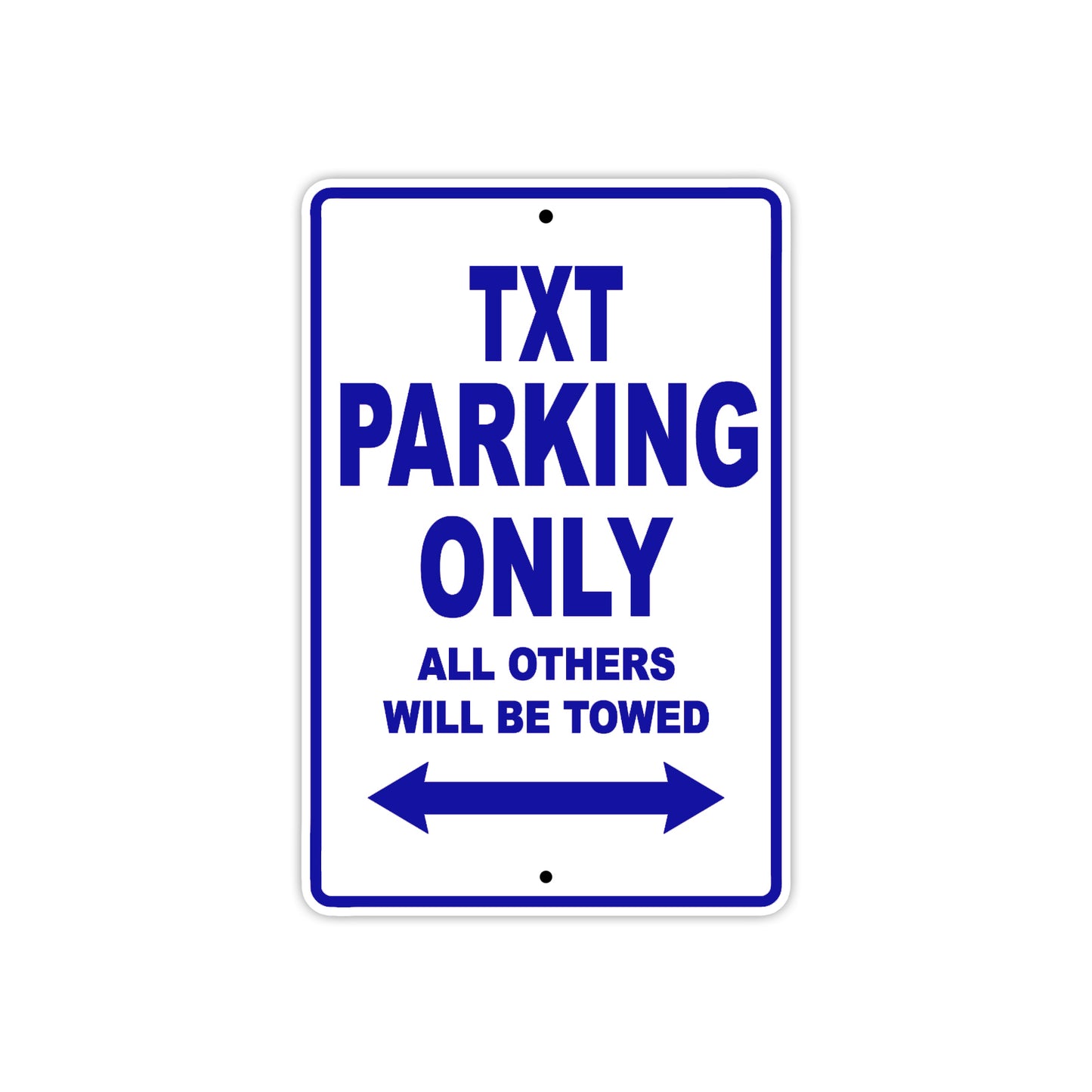 GAS GAS TXT Parking Only All Others Will Be Towed Aluminum Decor Garage Sign