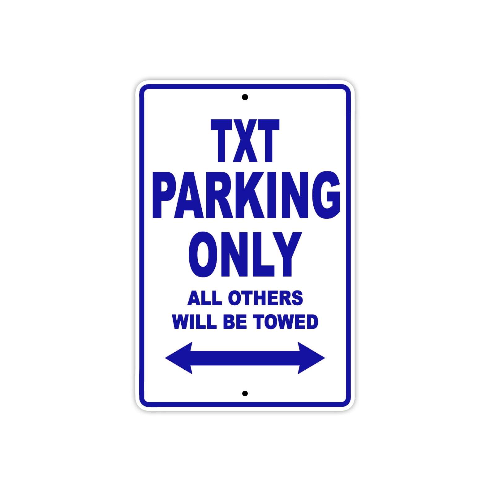 GAS GAS TXT Parking Only All Others Will Be Towed Aluminum Decor Garage Sign