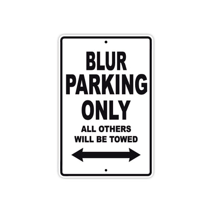 Genuine Scooter Company Blur Parking Only All Others Will Be Towed Aluminum Decor Garage Sign