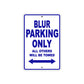 Genuine Scooter Company Blur Parking Only All Others Will Be Towed Aluminum Decor Garage Sign