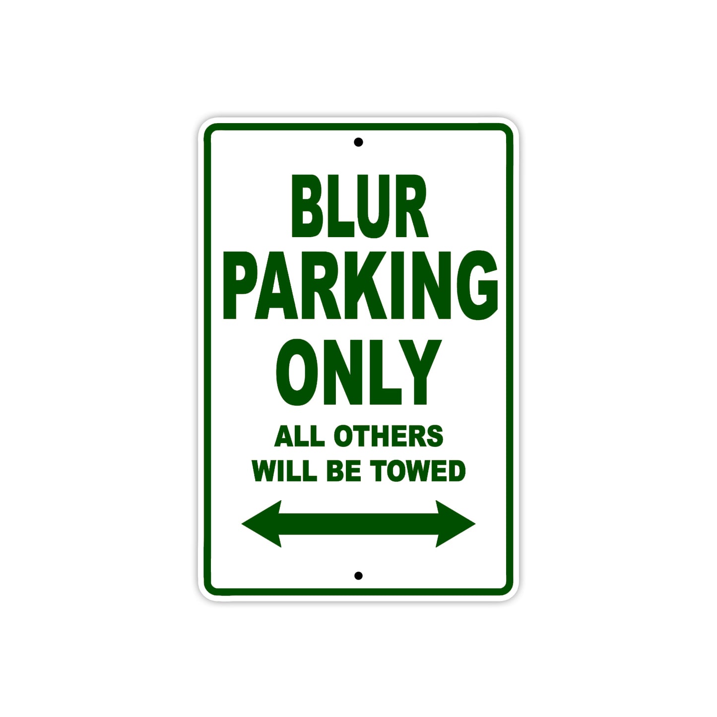 Genuine Scooter Company Blur Parking Only All Others Will Be Towed Aluminum Decor Garage Sign