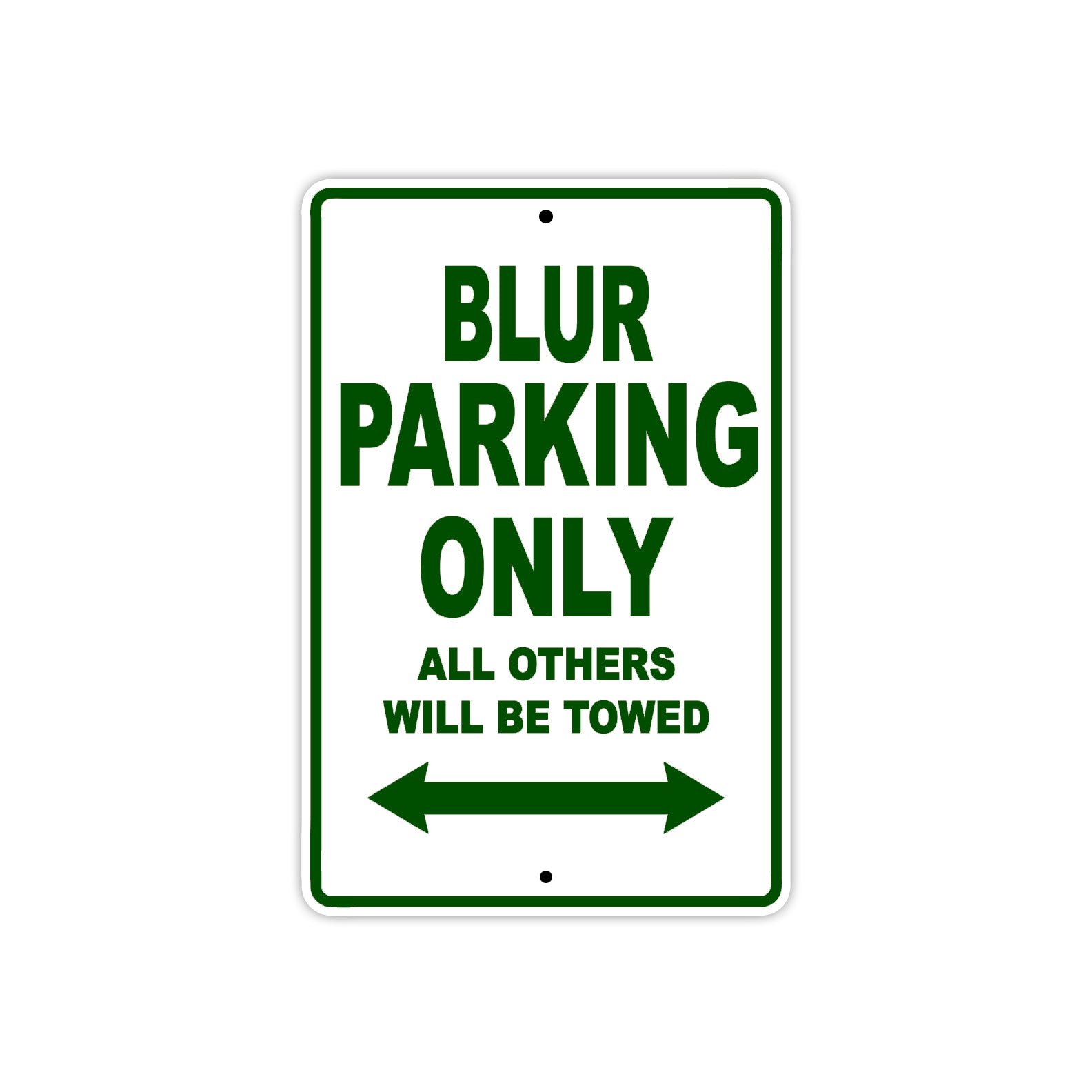 Genuine Scooter Company Blur Parking Only All Others Will Be Towed Aluminum Decor Garage Sign