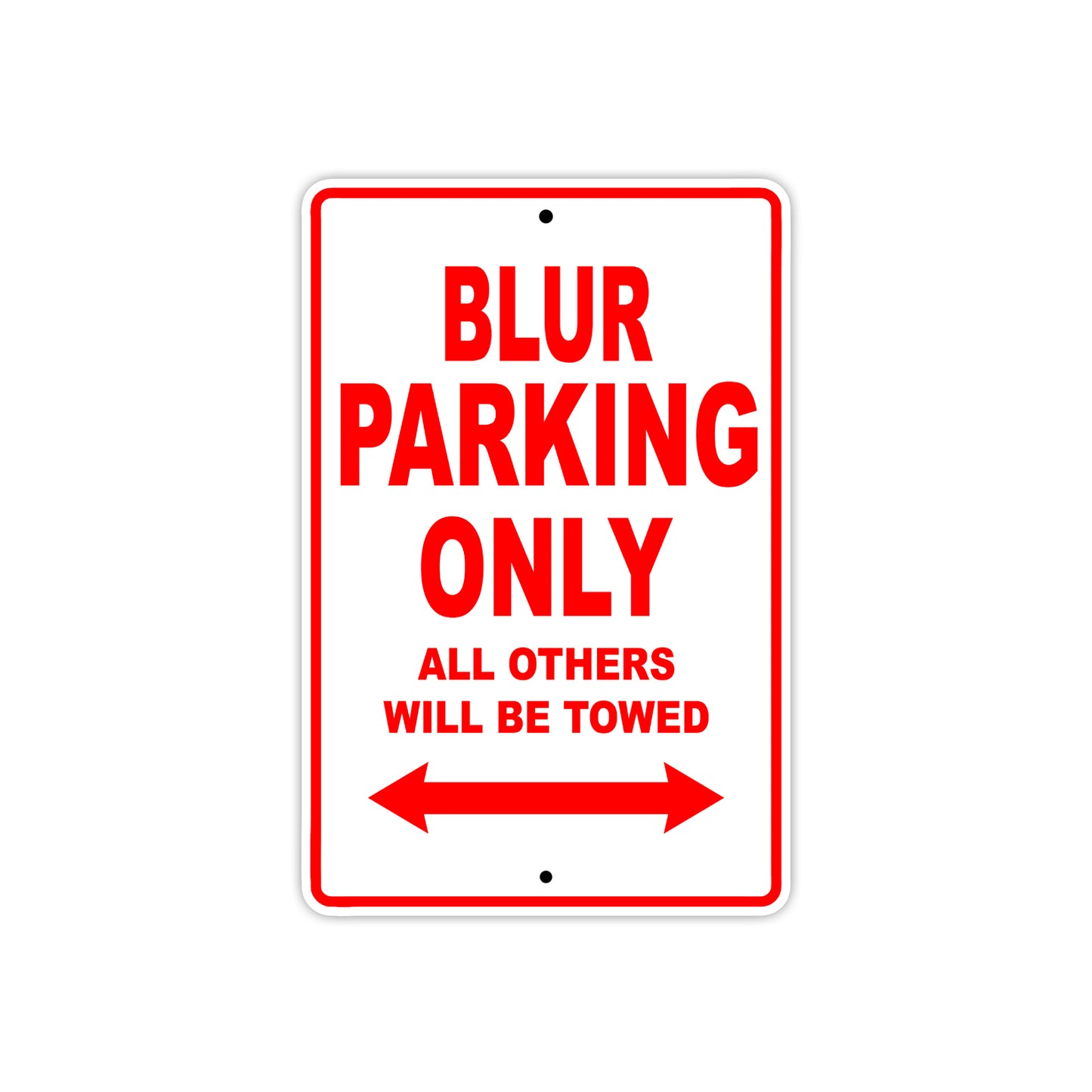 Genuine Scooter Company Blur Parking Only All Others Will Be Towed Aluminum Decor Garage Sign
