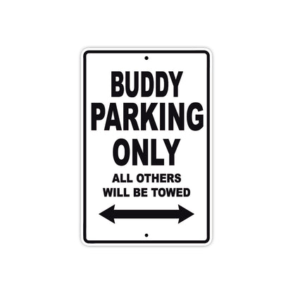 Genuine Scooter Company Buddy Parking Only All Others Will Be Towed Aluminum Decor Garage Sign