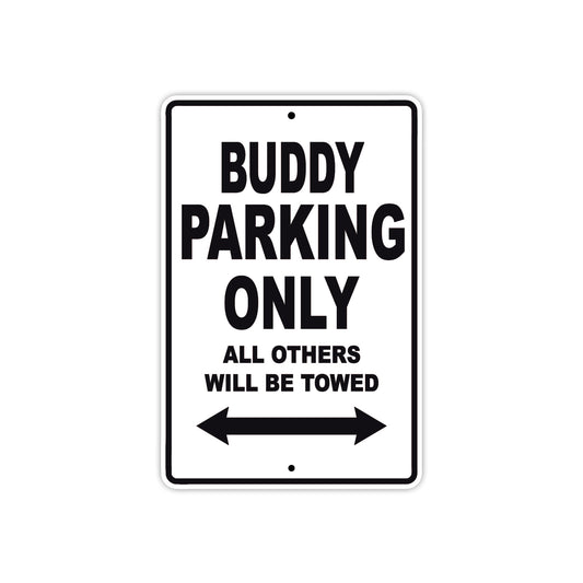 Genuine Scooter Company Buddy Parking Only All Others Will Be Towed Aluminum Decor Garage Sign