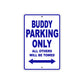 Genuine Scooter Company Buddy Parking Only All Others Will Be Towed Aluminum Decor Garage Sign