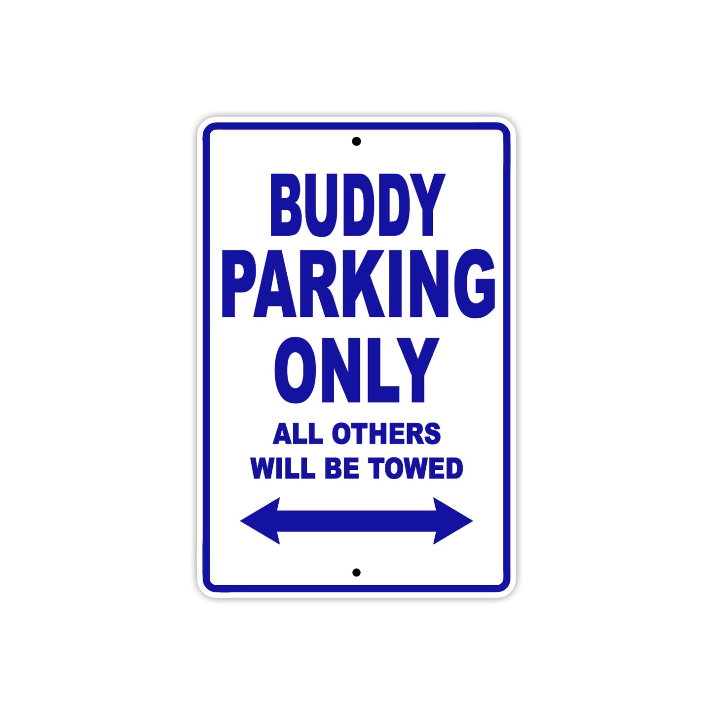 Genuine Scooter Company Buddy Parking Only All Others Will Be Towed Aluminum Decor Garage Sign