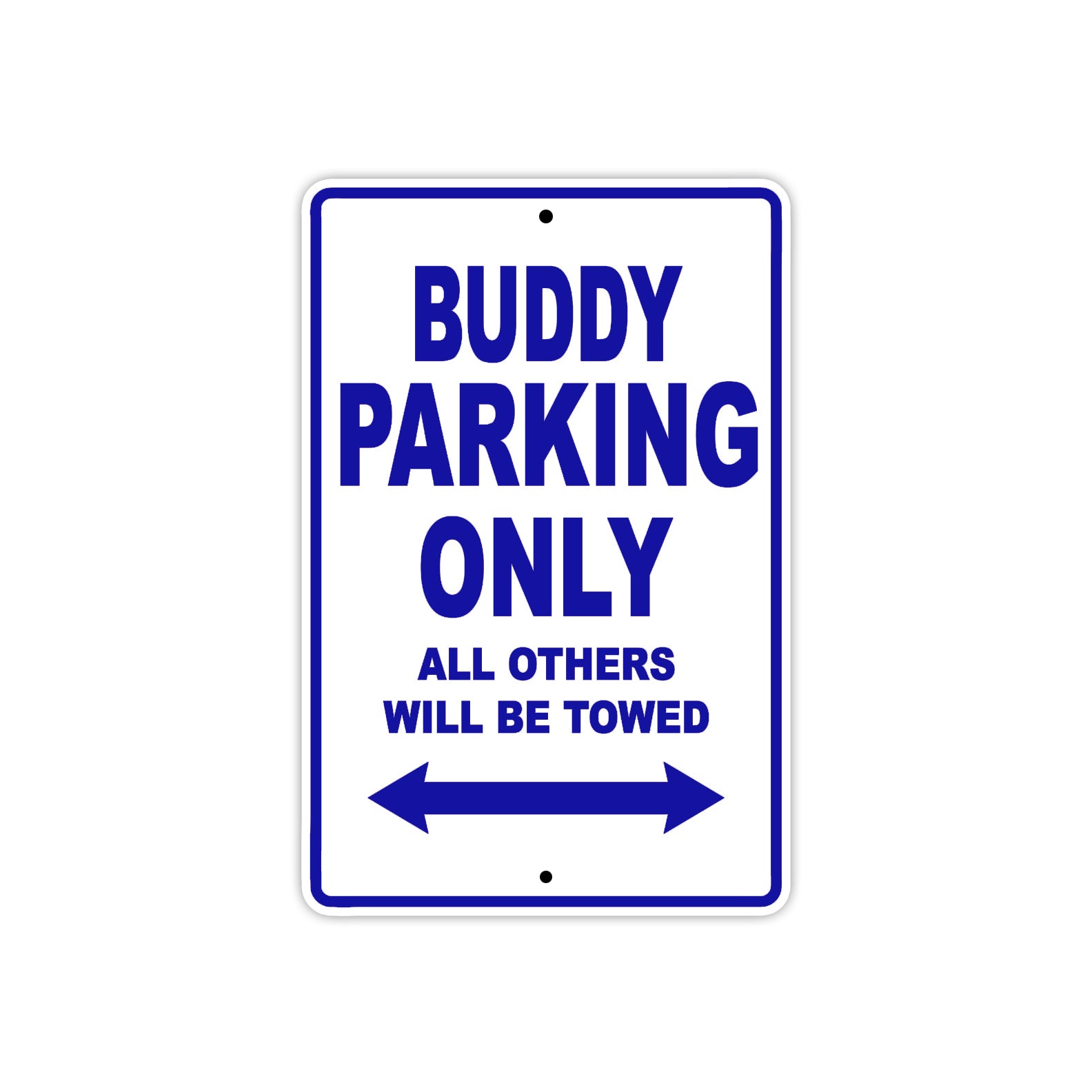 Genuine Scooter Company Buddy Parking Only All Others Will Be Towed Aluminum Decor Garage Sign