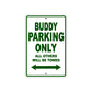 Genuine Scooter Company Buddy Parking Only All Others Will Be Towed Aluminum Decor Garage Sign