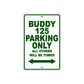 Genuine Scooter Company Buddy 125 Parking Only All Others Will Be Towed Aluminum Decor Garage Sign