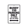Genuine Scooter Company Buddy 150 Parking Only All Others Will Be Towed Aluminum Decor Garage Sign