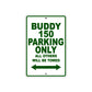 Genuine Scooter Company Buddy 150 Parking Only All Others Will Be Towed Aluminum Decor Garage Sign