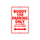 Genuine Scooter Company Buddy 150 Parking Only All Others Will Be Towed Aluminum Decor Garage Sign