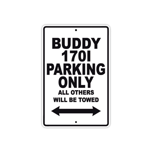 Genuine Scooter Company Buddy 1701 Parking Only All Others Will Be Towed Aluminum Decor Garage Sign