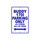 Genuine Scooter Company Buddy 1701 Parking Only All Others Will Be Towed Aluminum Decor Garage Sign