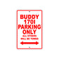 Genuine Scooter Company Buddy 1701 Parking Only All Others Will Be Towed Aluminum Decor Garage Sign
