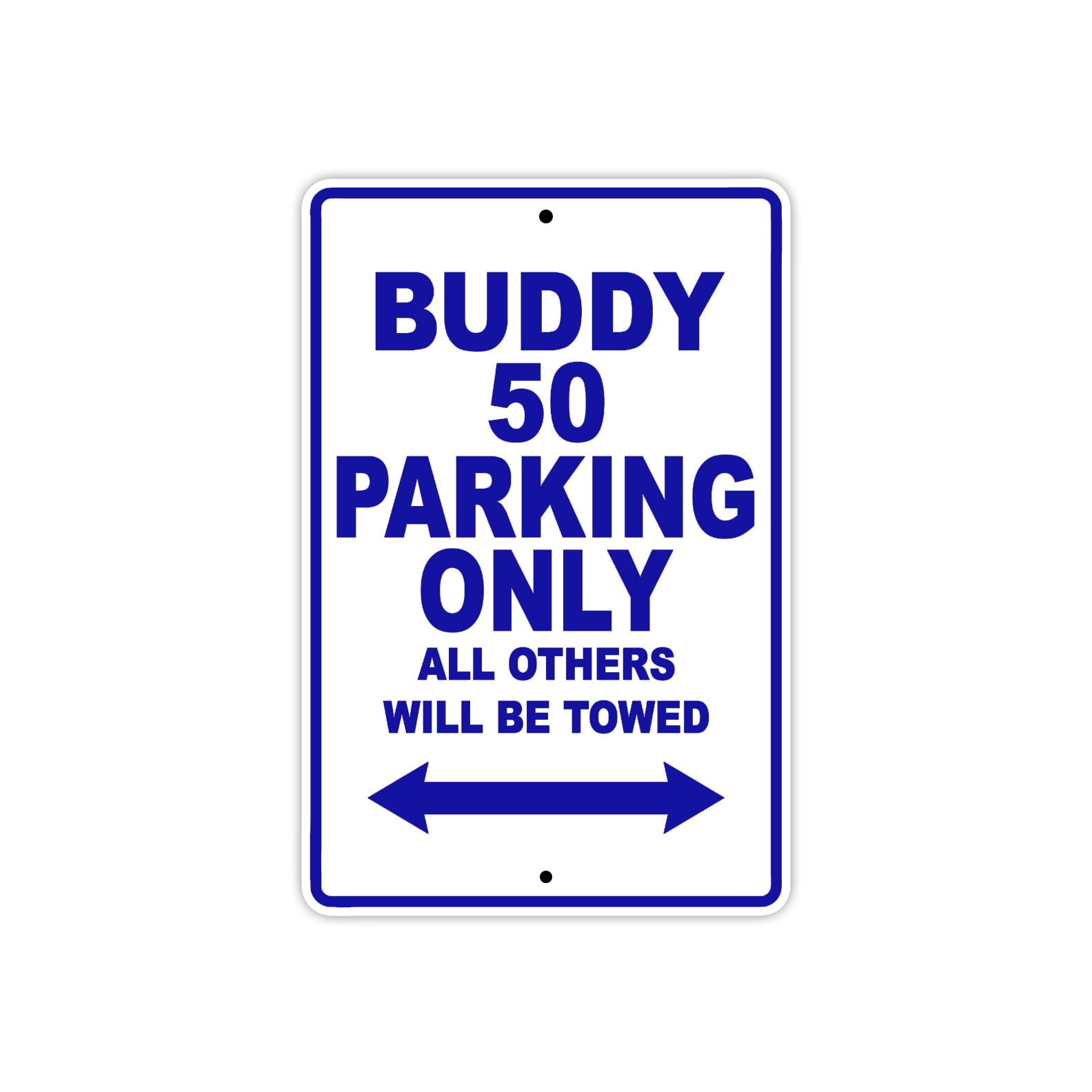 Genuine Scooter Company Buddy 50 Parking Only All Others Will Be Towed Aluminum Decor Garage Sign