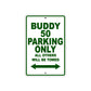 Genuine Scooter Company Buddy 50 Parking Only All Others Will Be Towed Aluminum Decor Garage Sign