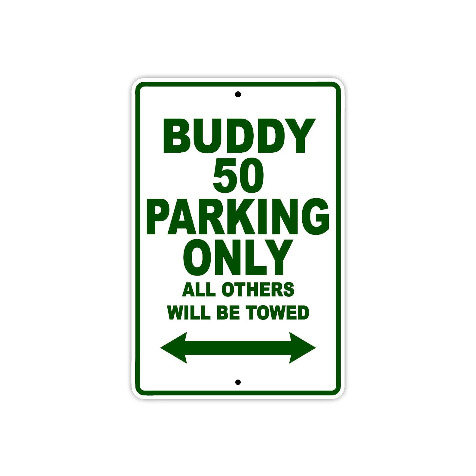 Genuine Scooter Company Buddy 50 Parking Only All Others Will Be Towed Aluminum Decor Garage Sign