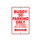 Genuine Scooter Company Buddy 50 Parking Only All Others Will Be Towed Aluminum Decor Garage Sign