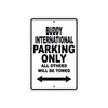 Genuine Scooter Company Buddy International Parking Only All Others Will Be Towed Aluminum Decor Garage Sign