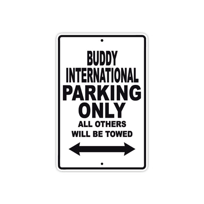 Genuine Scooter Company Buddy International Parking Only All Others Will Be Towed Aluminum Decor Garage Sign