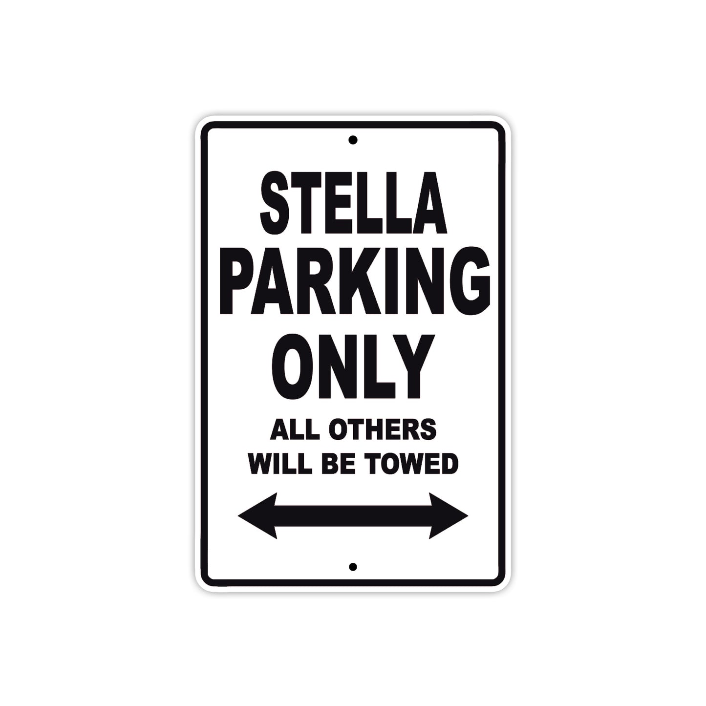 Genuine Scooter Company Stella Parking Only All Others Will Be Towed Aluminum Decor Garage Sign