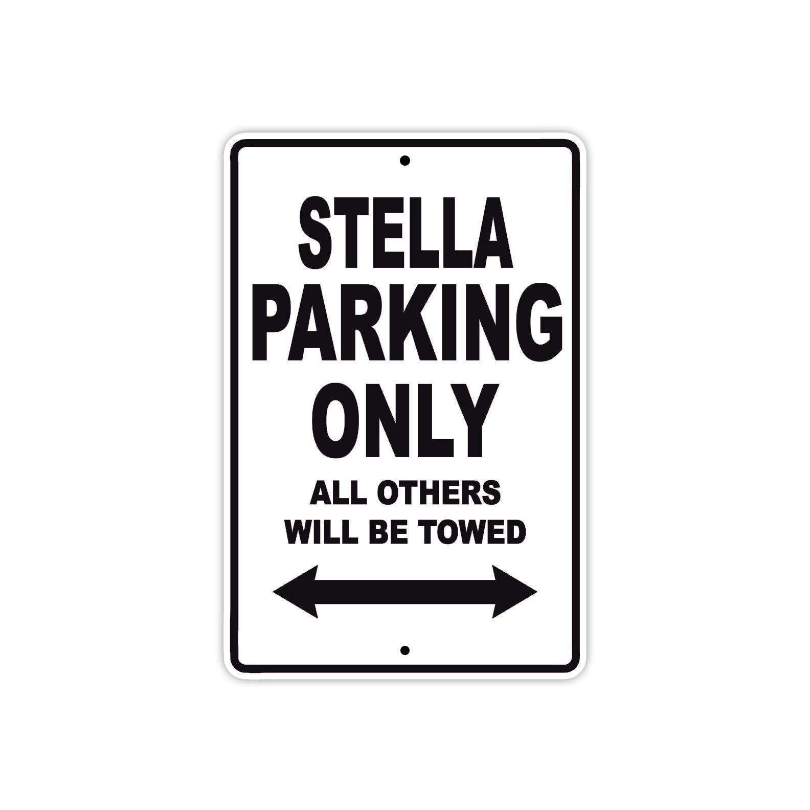 Genuine Scooter Company Stella Parking Only All Others Will Be Towed Aluminum Decor Garage Sign