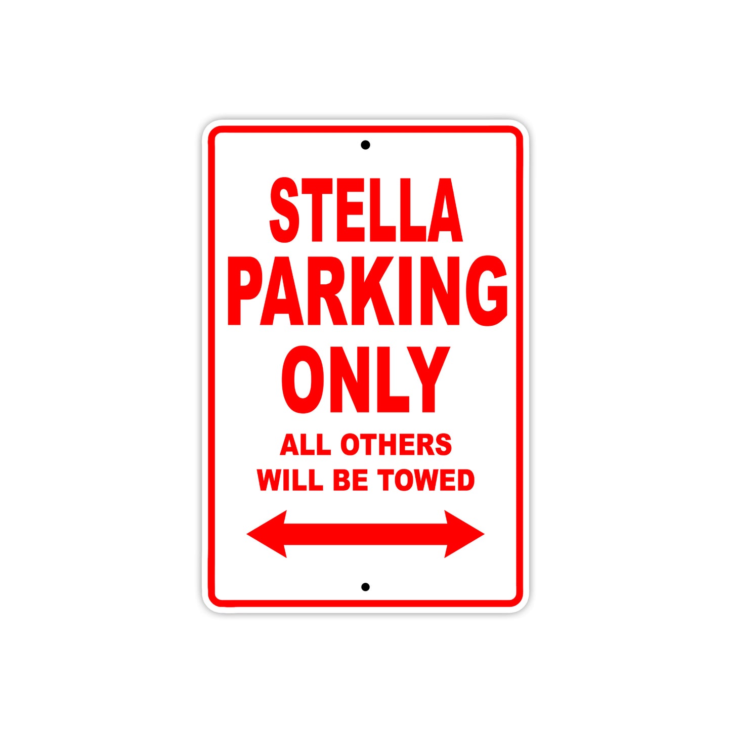 Genuine Scooter Company Stella Parking Only All Others Will Be Towed Aluminum Decor Garage Sign