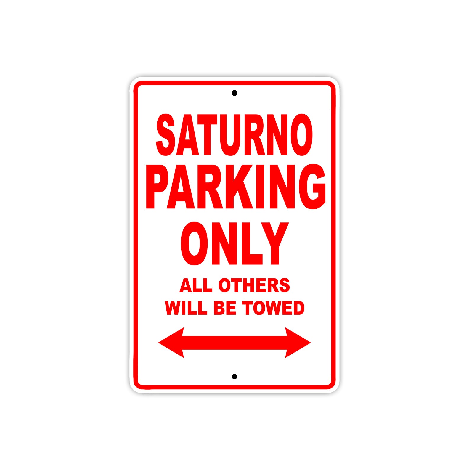 Gilera Saturno Parking Only All Others Will Be Towed Aluminum Decor Garage Sign