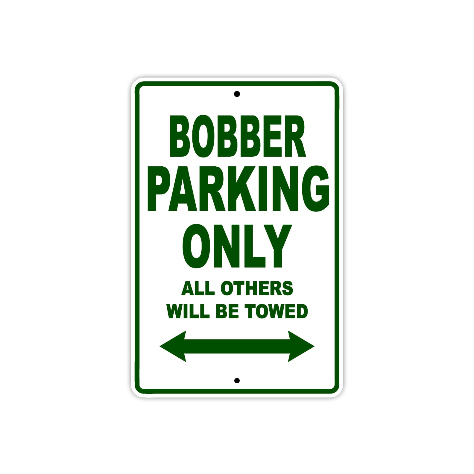 Grandeur Bobber Parking Only All Others Will Be Towed Aluminum Decor Garage Sign