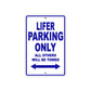 Hardcore Lifer Parking Only All Others Will Be Towed Aluminum Decor Garage Sign