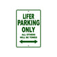 Hardcore Lifer Parking Only All Others Will Be Towed Aluminum Decor Garage Sign