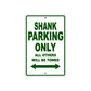 Hardcore Shank Parking Only All Others Will Be Towed Aluminum Decor Garage Sign