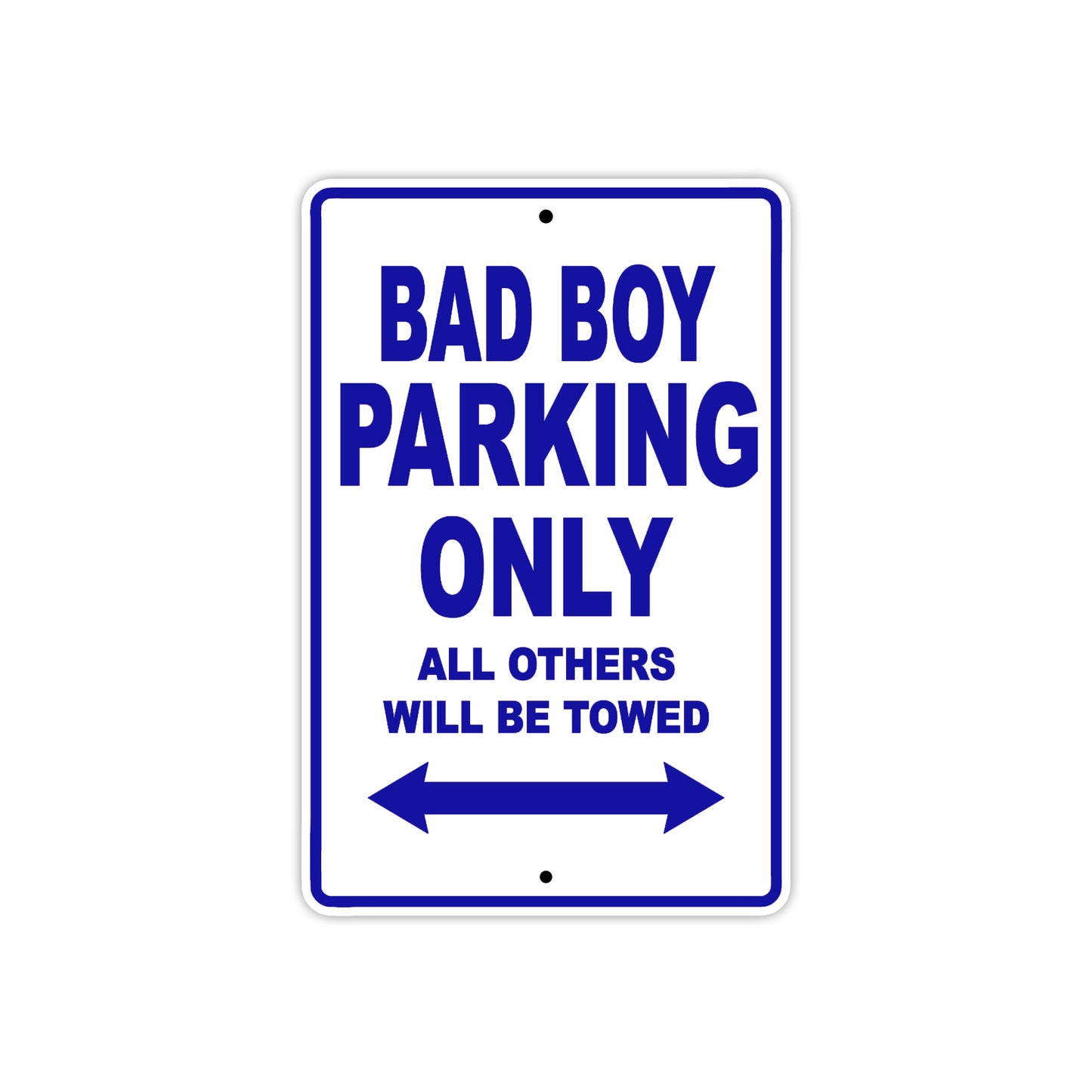 Harley Davidson Bad Boy Parking Only All Others Will Be Towed Aluminum Decor Garage Sign