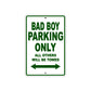 Harley Davidson Bad Boy Parking Only All Others Will Be Towed Aluminum Decor Garage Sign