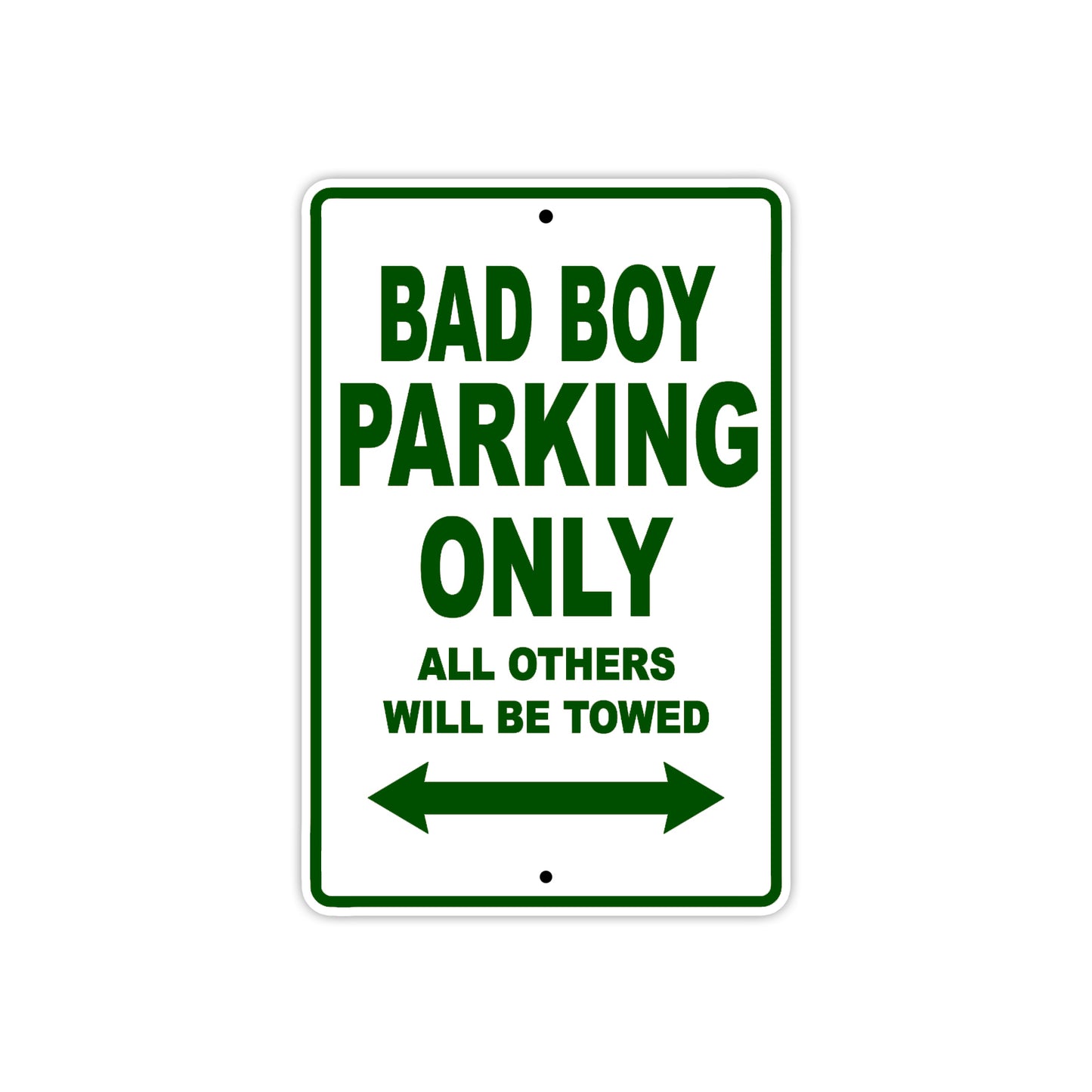 Harley Davidson Bad Boy Parking Only All Others Will Be Towed Aluminum Decor Garage Sign