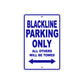 Harley Davidson Blackline Parking Only All Others Will Be Towed Aluminum Decor Garage Sign