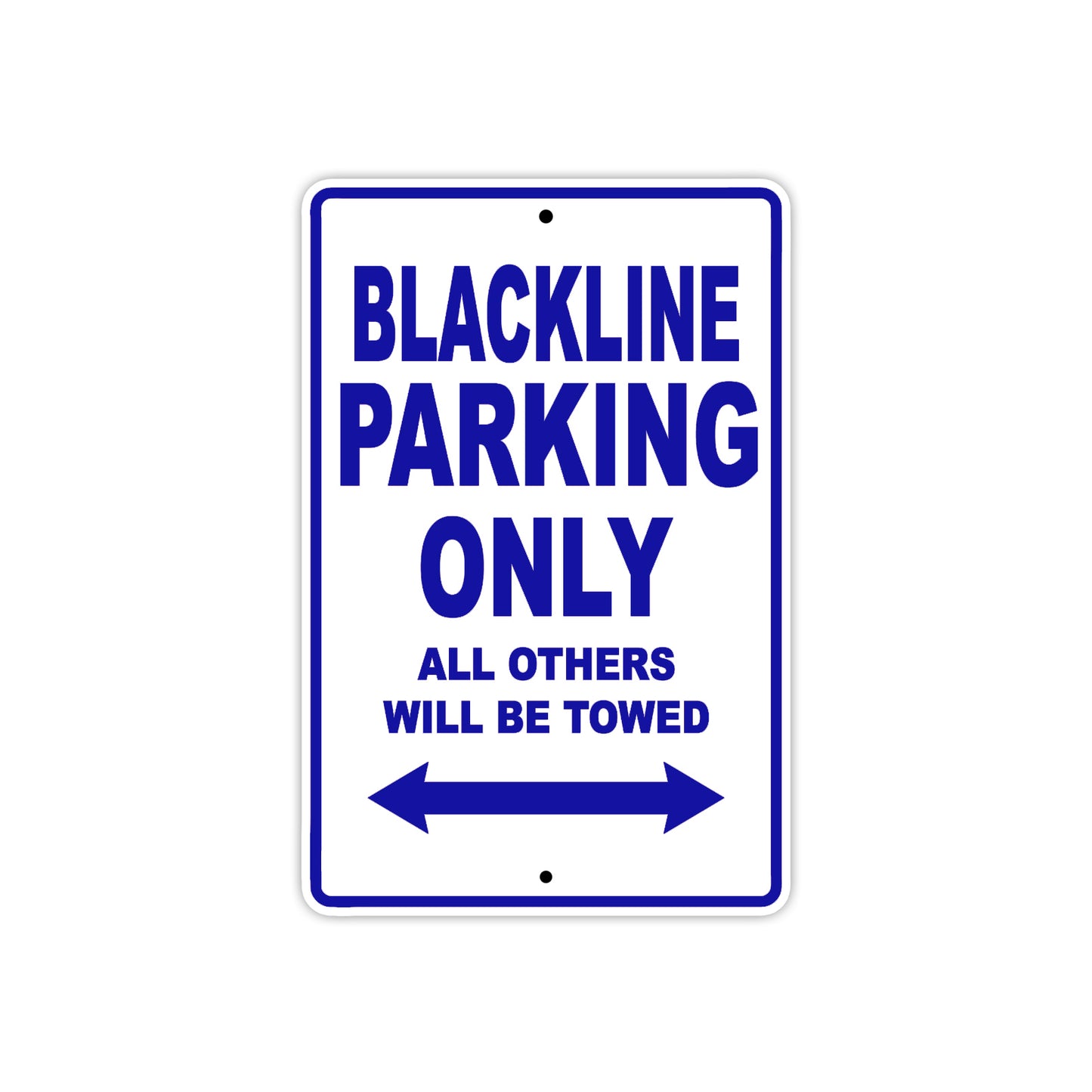 Harley Davidson Blackline Parking Only All Others Will Be Towed Aluminum Decor Garage Sign