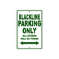 Harley Davidson Blackline Parking Only All Others Will Be Towed Aluminum Decor Garage Sign