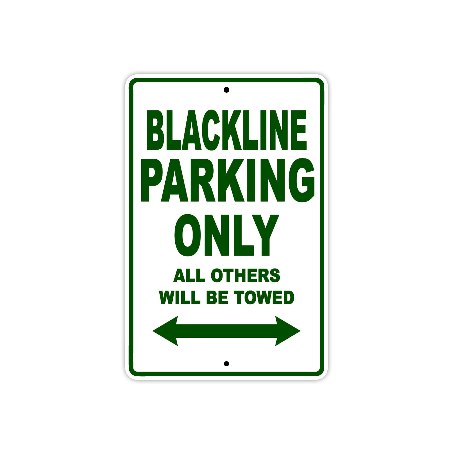 Harley Davidson Blackline Parking Only All Others Will Be Towed Aluminum Decor Garage Sign
