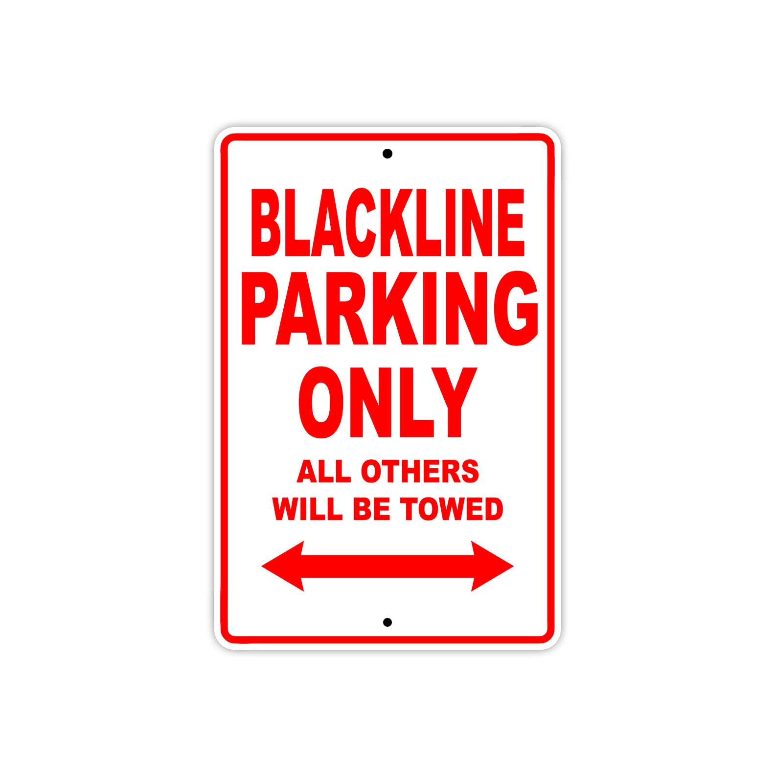 Harley Davidson Blackline Parking Only All Others Will Be Towed Aluminum Decor Garage Sign