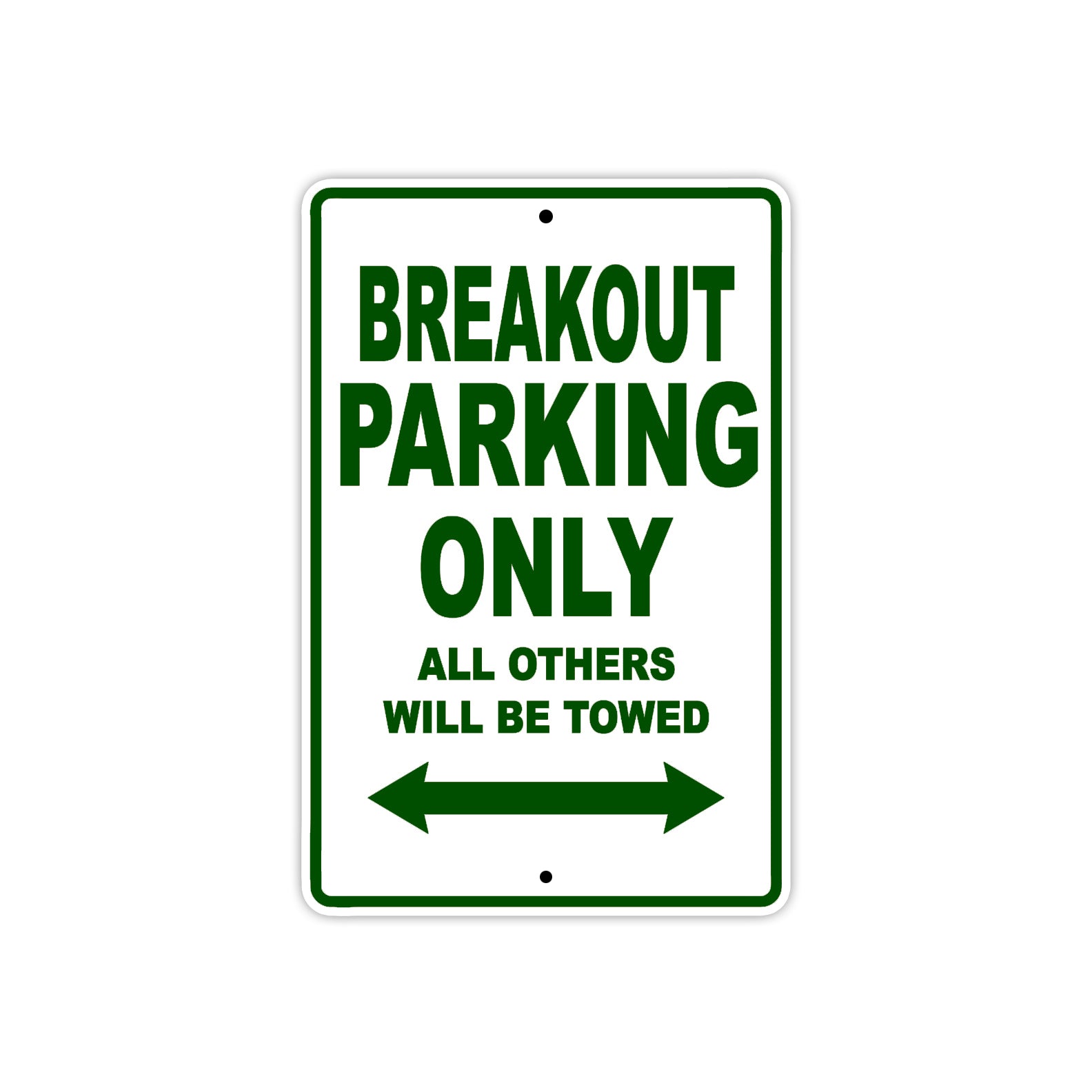 Harley Davidson Break Out Parking Only All Others Will Be Towed Aluminum Decor Garage Sign