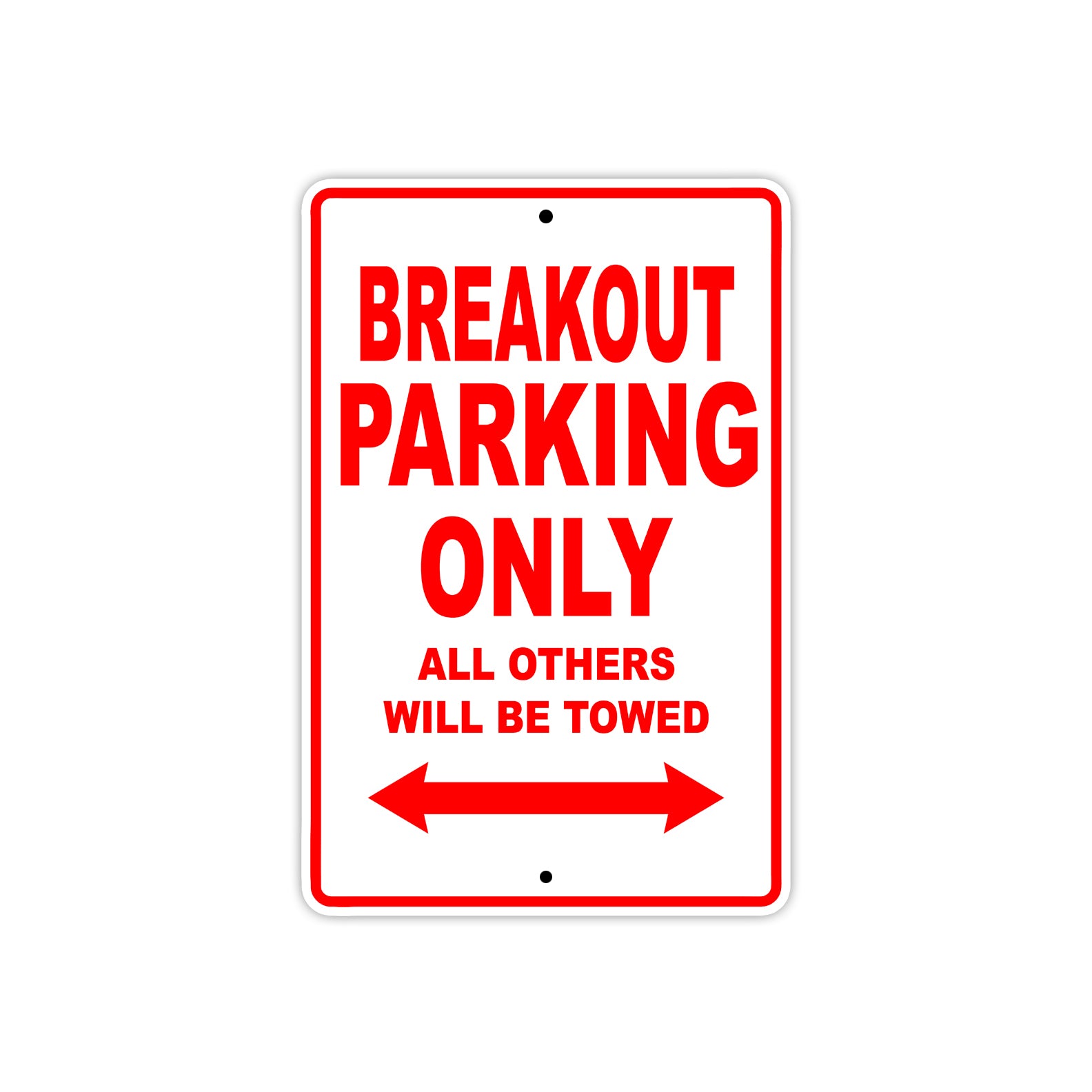 Harley Davidson Break Out Parking Only All Others Will Be Towed Aluminum Decor Garage Sign