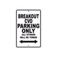 Harley Davidson Break Out CVO Parking Only All Others Will Be Towed Aluminum Decor Garage Sign