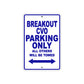 Harley Davidson Break Out CVO Parking Only All Others Will Be Towed Aluminum Decor Garage Sign