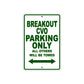 Harley Davidson Break Out CVO Parking Only All Others Will Be Towed Aluminum Decor Garage Sign