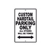 Harley Davidson Custom Hardtail Parking Only All Others Will Be Towed Aluminum Decor Garage Sign