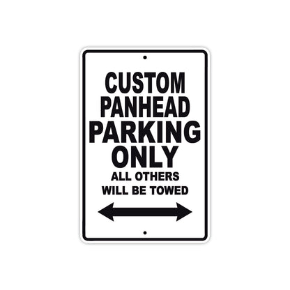 Harley Davidson Custom Panhead Parking Only All Others Will Be Towed Aluminum Decor Garage Sign